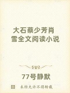 大石蔡少芳肖雪全文閱讀小說